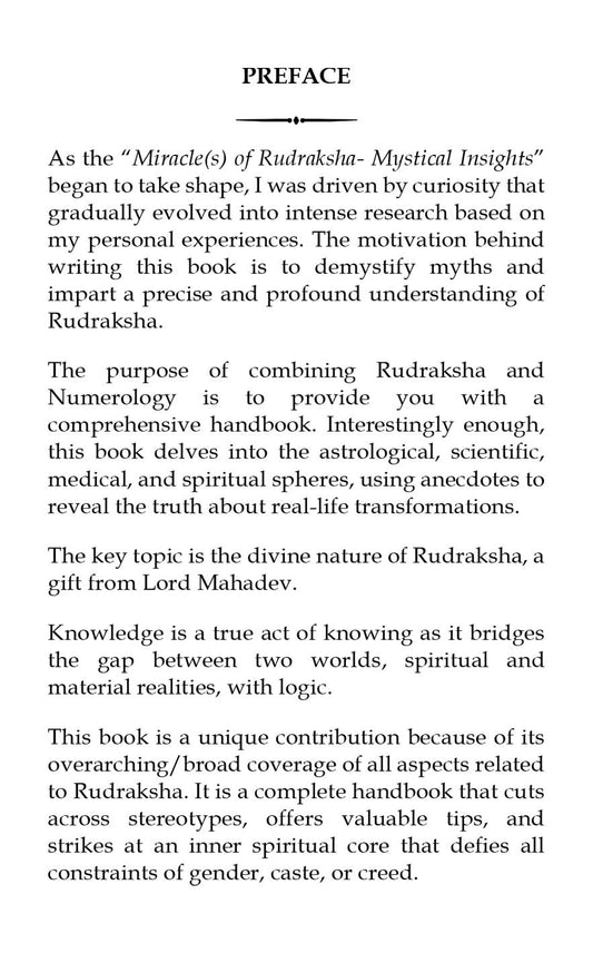 Miracle(S) Of Rudraksha - Mystical Insights