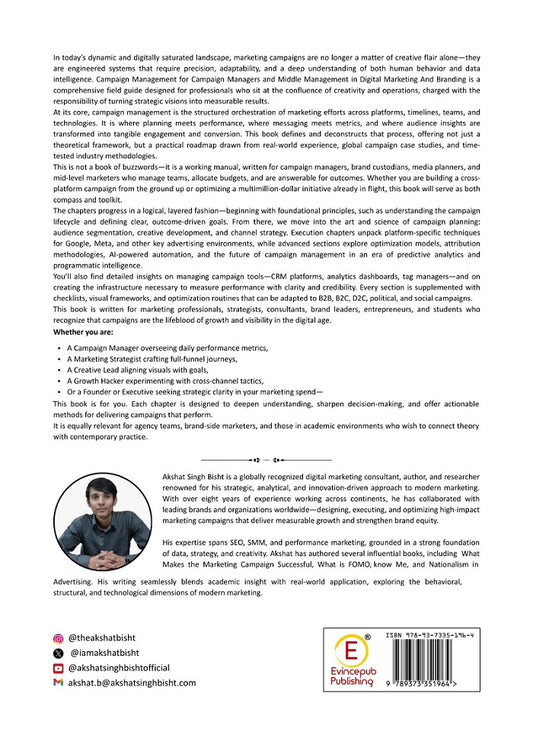 Campaign Management for Campaign Managers and Middle Management in Digital Marketing, Advertising and Branding