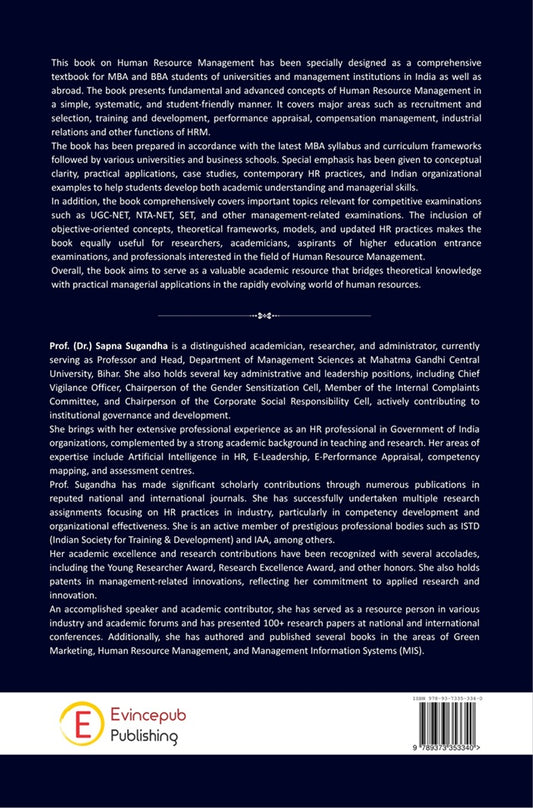 Human Resource Management (HRM): A Comprehensive Textbook - For UGC-NET/JRF, BBA, MBA, and Competitive Examinations Including Public Service Commission Tests