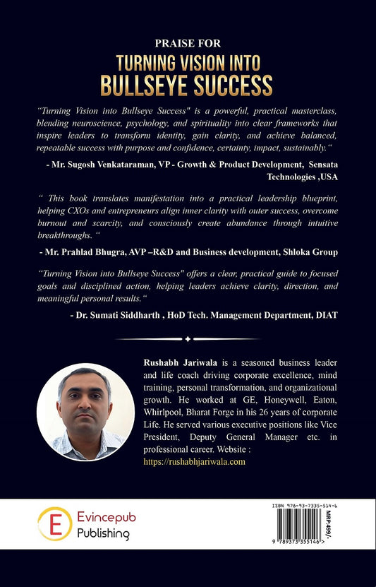 Turning Vision Into Bullseye Success Business Goal Manifestation Techniques Decoded For CXOS, Managers & Business Owners