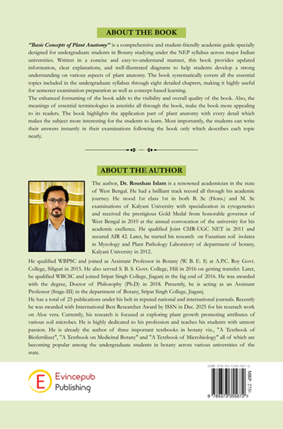 Basic Concepts of Plant Anatomy - For undergraduate students in Botany