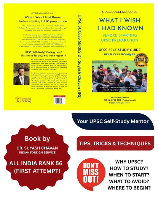 UPSC Success Series: What I Wish I Had Known Before Starting UPSC Preparation by Dr. Suyash Chavan