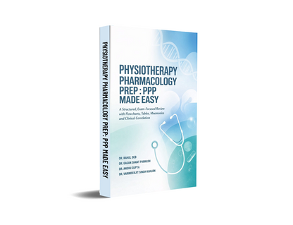 Physiotherapy Pharmacology Prep: PPP Made Easy - A Structured, Exam-Focused Review with Flowcharts, Mnemonics, Tables and Clinical Correlation