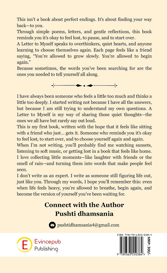 A Letter to Myself