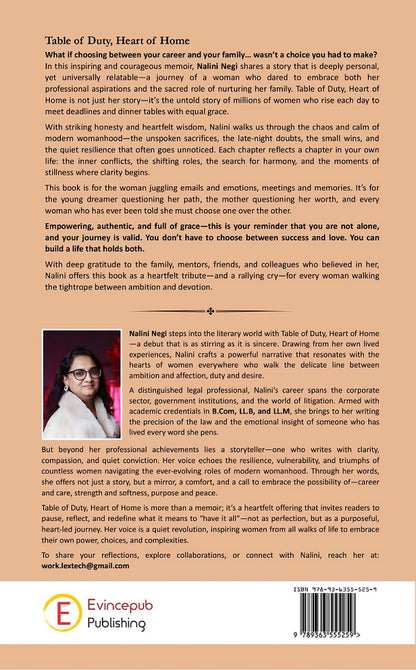Table of Duty, Heart of Home - A Working Woman’s Journey Who Chose Both