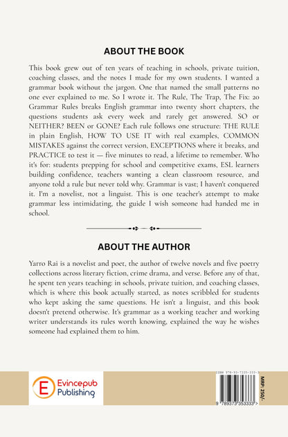 The Rule, The Trap, The Fix : 20 Grammar Rules.