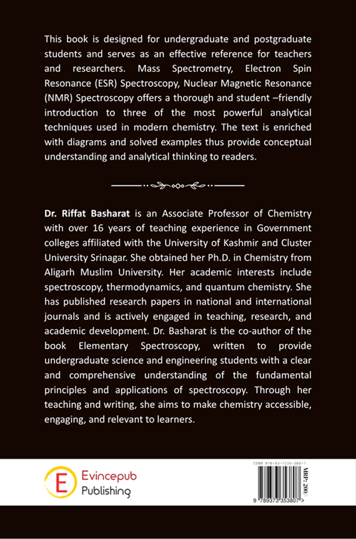 Advanced Topics in Spectroscopy