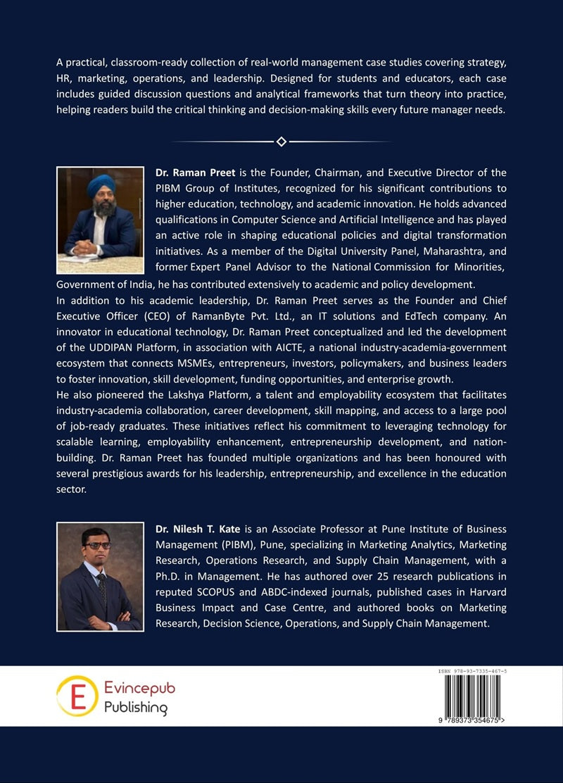 Navigating Business Complexity : Multidisciplinary Case Studies Across Business Domains - Real-World Insights into Strategy, Marketing, Finance, Human Resources, Operations, Analytics, and Leadership