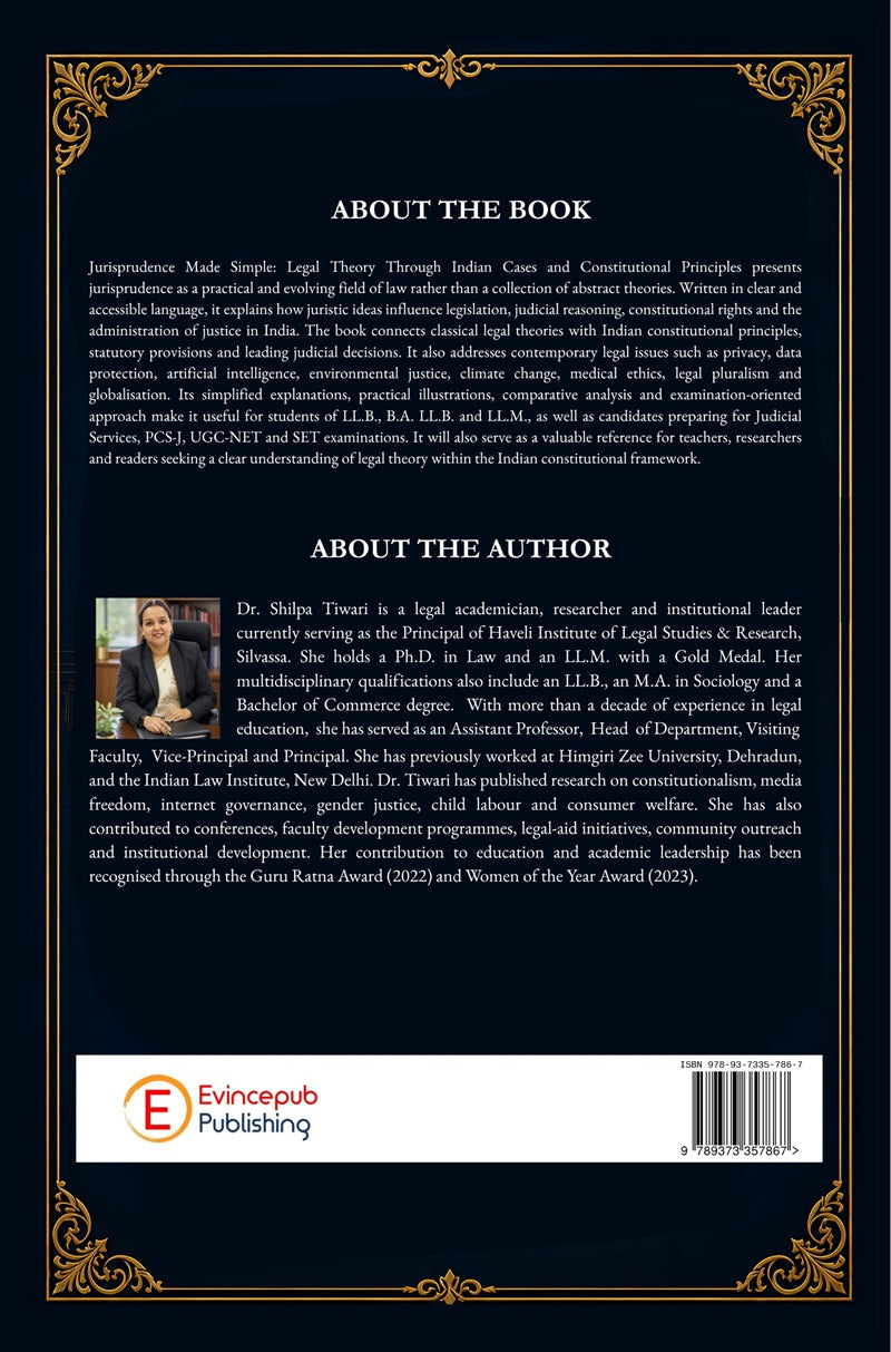 Jurisprudence Made Simple : Legal Theory Through Indian Cases and Constitutional Principles